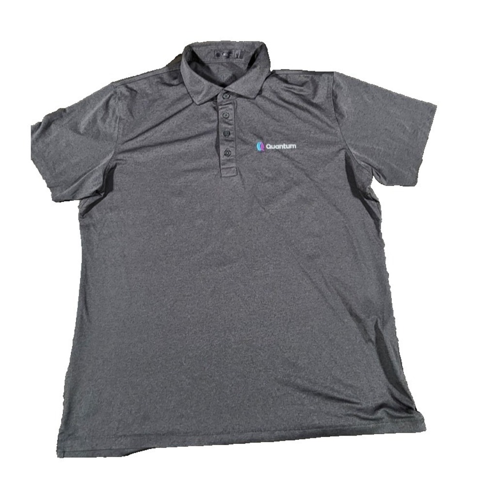 G/Force Gray Polo Size L - Quantum‎